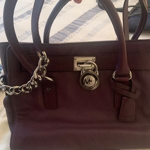 Purple silver Michael Kors bag